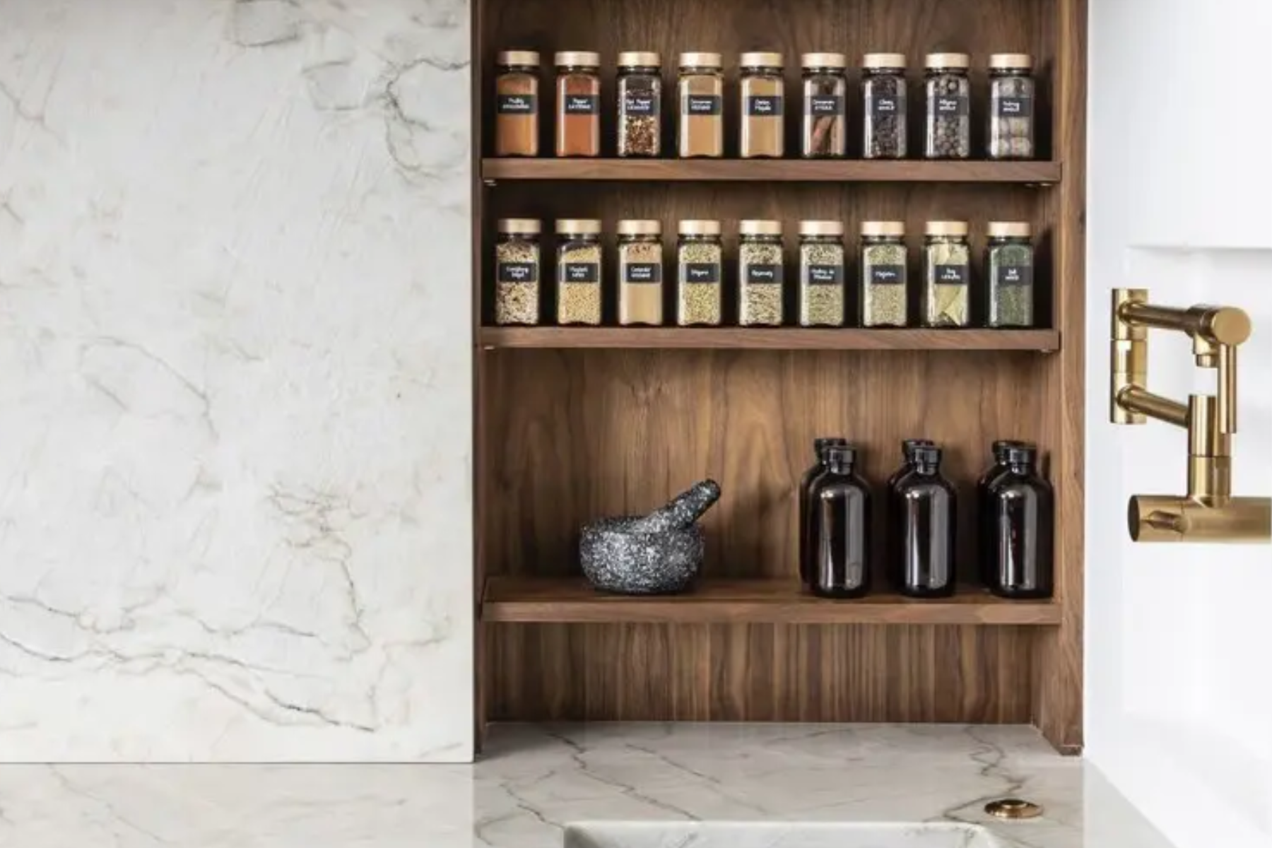 Hidden Kitchen Storage Ideas to Maximize Space (9)