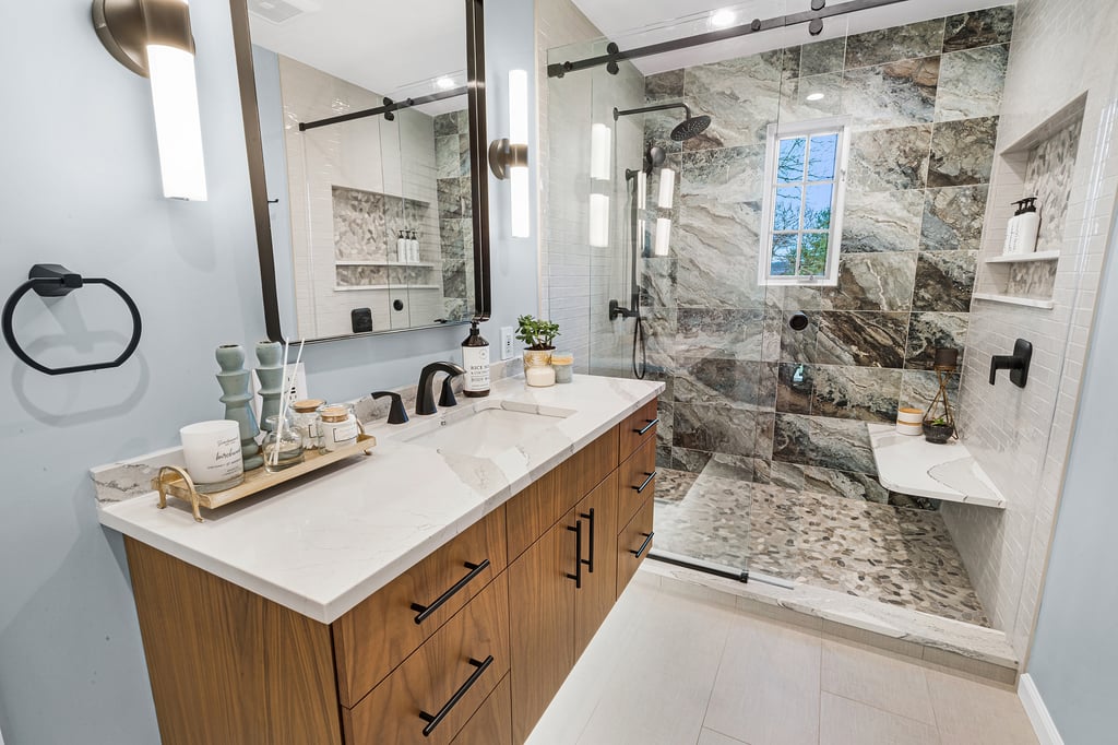 Modern Luxurious Bathroom Remodel Transforms Home in Montville, NJ