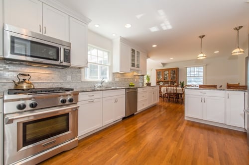 white kitchen remodel
