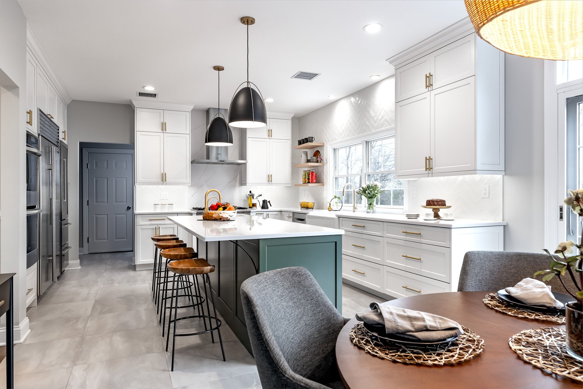 New Jersey Open Concept Kitchen