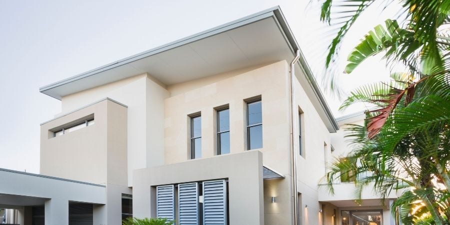 modern home roof outline