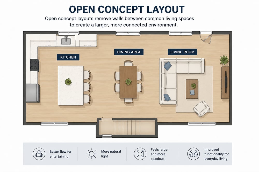 Open Concept Layout
